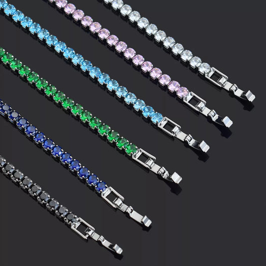 4mm Micro-inlaid Zircon Tennis Bracelet for Women 2021 New  Men Bracelet Homme Jewelry Accessories Wholesale