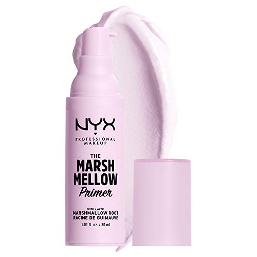 NYX Professional Makeup Base de Maquillage pour Teint Lisse et Uniforme, Hydratant, Racine de Guimauve, Formule Vegan, The Marshmellow Primer, 30 ml
